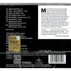 Thelonious Monk - Monk's Music [CD]